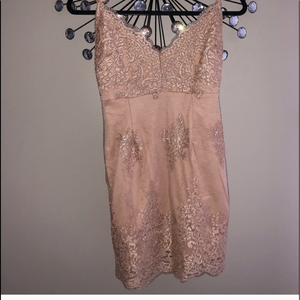 💋Lace Nude Dress -NWT
